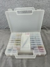 Random Assortment Of Jewelry Making Craft Beads In Clear Case With Mini Cases - $29.98