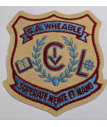 G.A. WHEABLE SCHOOL SEW ON PATCH EDUCATION ALUMNI VINTAE RETRO TEACHER A... - €14,80 EUR