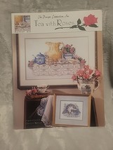 The Design Connection Cross Stitch Pattern Leaflet Tea with Roses Teapot Tea Cup - £4.45 GBP