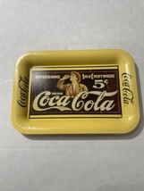 Vintage Coca Cola Coke Brand 4.5 in X 6.5 in Metal Trays Circa 1989 - £11.73 GBP
