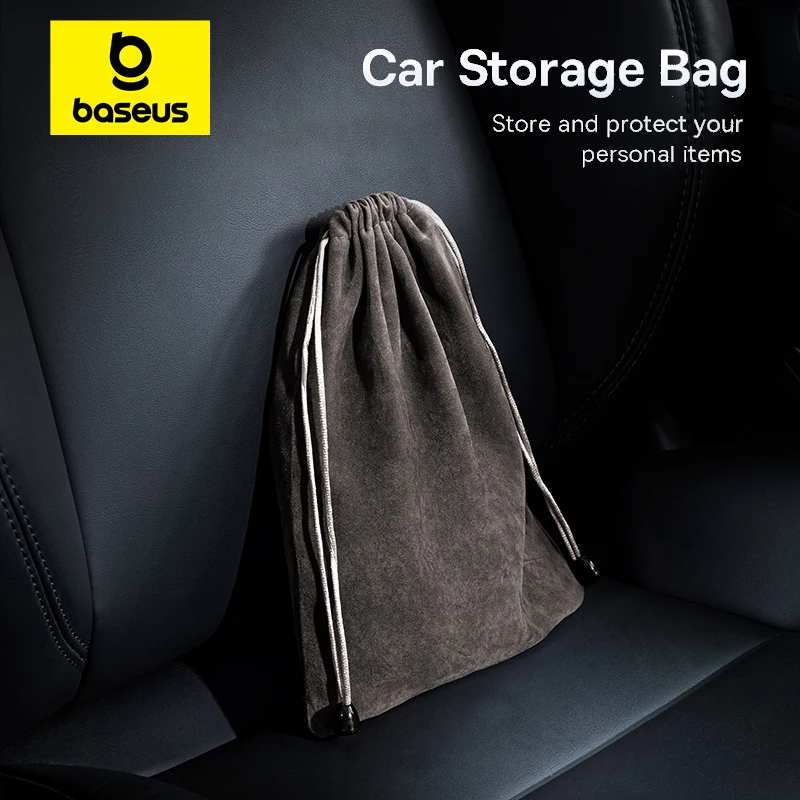 Baseus Car Storage Bag Phone Pouch Power Bank Case for iPhone Inflator Pump Jump - £9.55 GBP