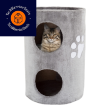 20.5-Inch Cat Condo - 2 Story House with Sisal Scratch 14&quot; x 20.5&quot;, Gray  - £56.26 GBP
