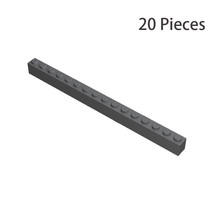 Part 2465 Brick 1X16 Building Pieces Bulk Lot 20x Dark Gray 100% Compatible - £16.05 GBP