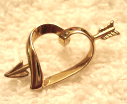 Avon TACK PIN CUPID ARROW HEART Lapel Tack Back VTG 1980&#39;s Gold Plated J... - €6,91 EUR