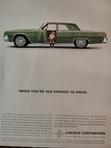 Vintage 1962 Ad Lincoln Continental When you are old enough to drive! - £8.47 GBP