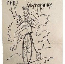 The Waterbury Bike Watch 1885 Advertisement Victorian Jewelry Merritt AD... - $368.38 MXN