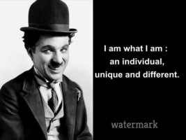 Charlie Chaplin &quot;I Am What I Am: An Individual, Unique...&quot; Quote Publicity Photo - £6.31 GBP