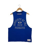 Under Armour Project Rock Tank Top Mens L Blue Property of the Iron Para... - $557.61 MXN