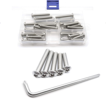 25Pcs M8 Torx Tamper Proof Screws Kit with T40 Wrench, Stainless Steel, M8 - $22.19