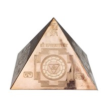 Copper Pyramid Vastu Dosh Nivaran Sri Yantra kuber Yantra, Sri Ganesh Yantra 7cm - £19.77 GBP