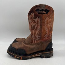 Cody James Brown Leather COMP Toe Work Boots Mens Style DBP12 Size 8 D - £50.55 GBP