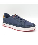 Levi&#39;s Boys Low Top Lace Up Sneakers Size US 6 Navy Blue - £18.62 GBP