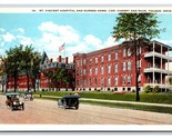 St Vincent Hospital And Nurses Home Toledo Ohio OH UNP Unused WB Postcar... - $2.92