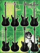 Schecter Blackjack Collection Tempest PT S-1 C-1 006 007 C-7 guitar ad print - £3.43 GBP