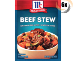 6x Packs McCormick Beef Stew Seasoning Mix No Artificial Flavors 1.5oz - £18.54 GBP