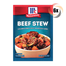 6x Packs McCormick Beef Stew Seasoning Mix No Artificial Flavors 1.5oz - £18.39 GBP