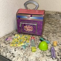 Fashion Polly Pocket Fold Out Playset Carry Storage Case and extras C1 - $13.80