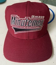 Vintage &amp; Rare Logo Umass Minutemen STARTER Baseball Cap/Hat 7 To 7-1/4 - £50.99 GBP
