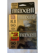 Maxell  XLII 90 High Bias Blank Audio Cassette Tapes (Pack of 2) New Old... - €16,87 EUR