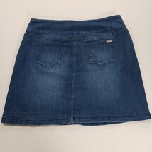 S.C. & Co. Denim Skort Women’s Blue Pull-On Stretch Mini Skirt Size Large image 15