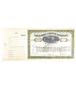 Gold Hill Copper Co Stock Certificate, Mining Stock: Certificate #B50 - ... - $90.00