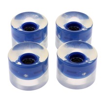 4pcs 60mm Light Up Flash Skated Longd Wheels 78A with ing Core Glow at Night 5 c - £95.63 GBP
