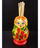 Super Cute RUSSIAN NESTING DOLL TOOTHPICK HOLDER 2.5&quot; Tall - $9.49 CAD