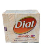 3 x Dial Vitamins Bar Soap Hydrating Vitamin Complex 4 Oz Ea Vintage - $29.99