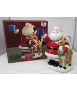 LENOX TEAPOT RUDOLPH THE RED NOSED REINDEER MINT IN BOX 10&quot; TALL - $38.56