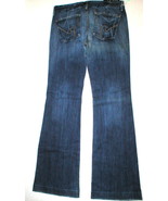 New Womens Designer Citizens of Humanity Faye Jeans 31 USA Wide Leg Distressed 