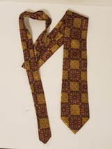 Verse 9 IX Mens Neck Tie Silk Gold Red Purple Maurizo  - £15.97 GBP