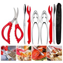 Crab Leg Crackers And Tools - Lobster Crackers And Picks Set Shellfish Crab Claw - £16.07 GBP