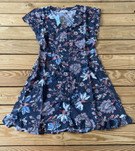 loft outlet NWT women’s floral button up dress size 0P blue B10 - £24.14 GBP