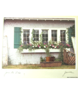 Art Photo &quot;Joie de Vie&quot; Window with Flowers by Paul C James Matted 5 x 7... - £18.94 GBP