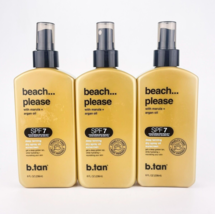 B Tan Beach Please Deep Tanning Dry Spray Oil Sunscreen SPF 7 Lot Of 3 8oz - £21.53 GBP