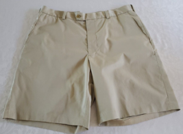 John W Nordstrom Tan Cotton Shorts Mens Size 38 Flat Front - $14.84