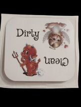 Handmade Glossy Laminated Magnet – Dirty/Clean Angel &amp; Devil Dishwasher ... - $6.62 CAD