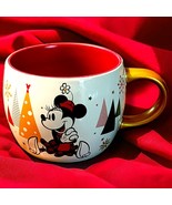 Disney Store Mickey and Minnie Mouse Christmas Tree Coffee Tea Mug - £9.19 GBP