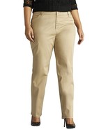 Women&#39;s Lee Relaxed Fit Straight-Leg Mid-Rise Twill Pants, 20M, Flax (Be... - £14.85 GBP