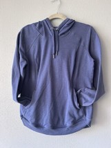 Zella Hoodie  Blue Pullover Thumbholes Athletic Workout Sweatshirt Size Medium - £17.00 GBP