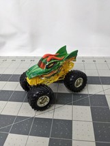 Monster Jam Green Dragon Truck Diecast Silver Rims Spin Master - $14.95