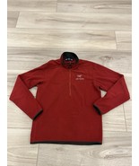 Arc’teryx Sweater Mens Small Orange Delta Ar Grid Fleece 1/4 Zip *FLAW* - $79.19
