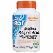 Doctor’s Best Stabilized R-Lipoic Acid with BioEnhanced Na-RALA, Non-GMO, Glu... - £22.47 GBP