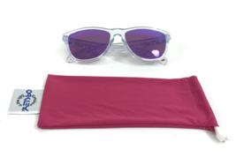 Oakley Sunglasses Frogskins A OO9245-9654 Polished Clear w/ Prizm Violet... - $138.59