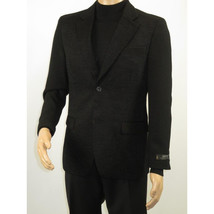 Men's Zacchi Sport Coat Patch Elbow Chenille Velveteen Bryan Black 74520 image 4