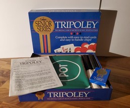 Vintage Tripoley Cadaco Senior Series 1989 Michigan Rummy Hearts Poker C... - $32.66