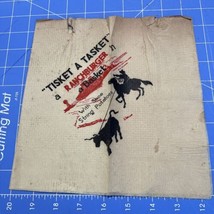 Vintage Chicken In The Rough Ranch burger Napkin Beverly Osborne 1940s - $35.72