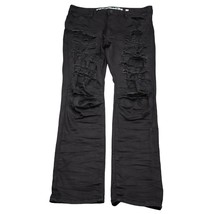 Grindhouse Jeans Mens 40x34 Black Denim Distressed Grunge Hip Hop Street... - £23.18 GBP