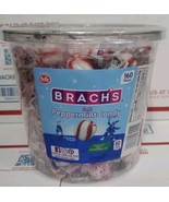 Bucket Brach's Bobs Sweet Stripes Soft Peppermint Candy 160 Wrapped Piece 28oz - $17.99