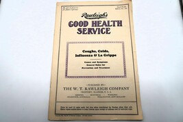 Vtg Rawleigh’s 1931 Good Health Guide Cough Cold Influenza Grippe Cures ... - $8.00